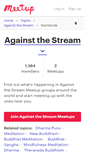 Mobile Screenshot of against-the-stream.meetup.com