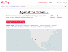 Tablet Screenshot of against-the-stream.meetup.com