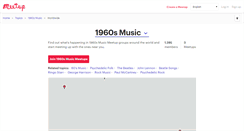 Desktop Screenshot of 1960s-music.meetup.com