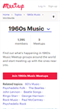 Mobile Screenshot of 1960s-music.meetup.com