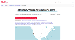 Desktop Screenshot of african-american-homeschoolers.meetup.com