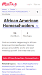 Mobile Screenshot of african-american-homeschoolers.meetup.com