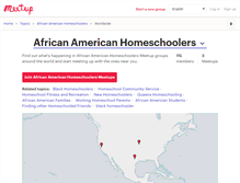 Tablet Screenshot of african-american-homeschoolers.meetup.com