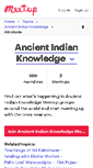 Mobile Screenshot of ancient-indian-knowledge.meetup.com