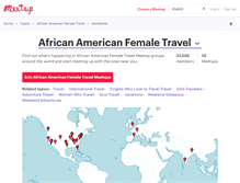 Tablet Screenshot of african-american-female-travel.meetup.com