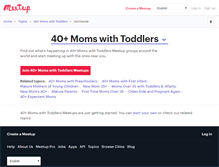 Tablet Screenshot of 40-moms-with-toddlers.meetup.com