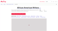 Desktop Screenshot of african-american-writers.meetup.com