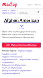 Mobile Screenshot of afghanamerican.meetup.com