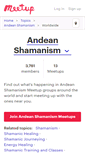 Mobile Screenshot of andean-shamanism.meetup.com