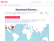 Tablet Screenshot of apartment-owners.meetup.com