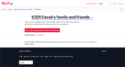 Desktop Screenshot of 1-221-cavalry-family-and-friends.meetup.com