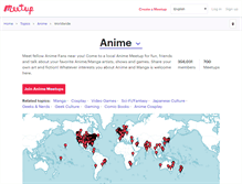 Tablet Screenshot of anime-and-gaming.meetup.com