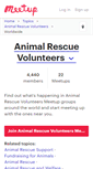 Mobile Screenshot of animal-rescue-volunteers.meetup.com