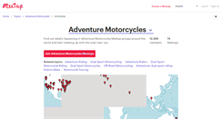 Desktop Screenshot of adventure-motorcycles.meetup.com