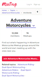 Mobile Screenshot of adventure-motorcycles.meetup.com