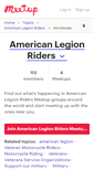Mobile Screenshot of american-legion-riders.meetup.com