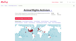 Desktop Screenshot of animal-rights-activism.meetup.com