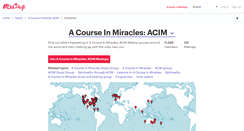 Desktop Screenshot of a-course-in-miracles-acim.meetup.com