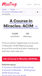 Mobile Screenshot of a-course-in-miracles-acim.meetup.com