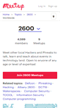 Mobile Screenshot of 2600.meetup.com