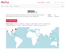 Tablet Screenshot of 2600.meetup.com