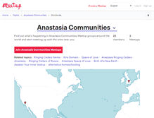 Tablet Screenshot of anastasia-communities.meetup.com