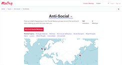 Desktop Screenshot of anti-social.meetup.com