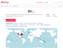 Tablet Screenshot of 55.meetup.com