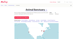 Desktop Screenshot of animal-sanctuary.meetup.com