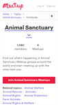Mobile Screenshot of animal-sanctuary.meetup.com