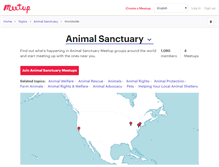 Tablet Screenshot of animal-sanctuary.meetup.com