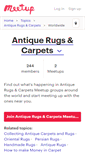Mobile Screenshot of antique-rugs-carpets.meetup.com