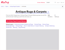 Tablet Screenshot of antique-rugs-carpets.meetup.com