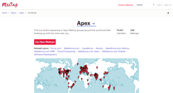 Desktop Screenshot of apex.meetup.com