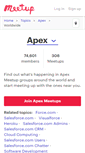 Mobile Screenshot of apex.meetup.com