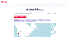 Desktop Screenshot of ancient-aliens.meetup.com