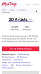 Mobile Screenshot of 3d-artists.meetup.com
