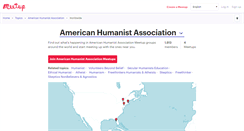 Desktop Screenshot of american-humanist-association.meetup.com