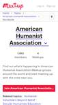 Mobile Screenshot of american-humanist-association.meetup.com