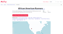 Desktop Screenshot of african-american-runners.meetup.com