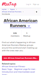 Mobile Screenshot of african-american-runners.meetup.com