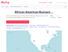 Tablet Screenshot of african-american-runners.meetup.com
