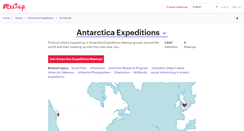 Desktop Screenshot of antarctica-expeditions.meetup.com