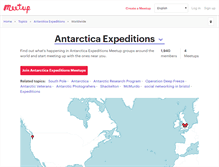Tablet Screenshot of antarctica-expeditions.meetup.com