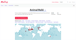 Desktop Screenshot of animal-reiki.meetup.com