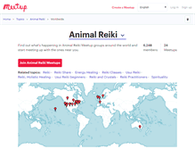 Tablet Screenshot of animal-reiki.meetup.com