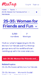 Mobile Screenshot of 25-35-women-for-friends-and-fun.meetup.com