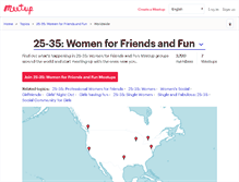 Tablet Screenshot of 25-35-women-for-friends-and-fun.meetup.com