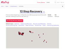 Tablet Screenshot of 12-step-recovery.meetup.com