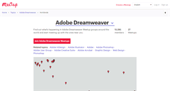 Desktop Screenshot of adobe-dreamweaver.meetup.com